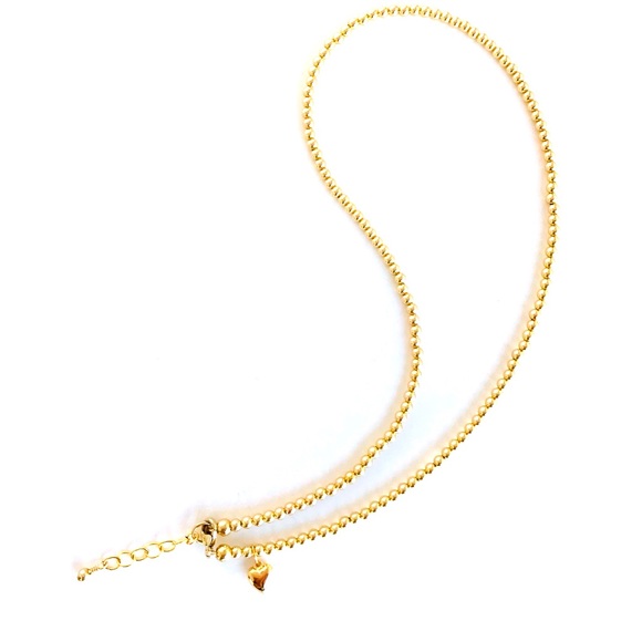 The KiKi Heart Charm Beaded Necklace - Picture 2 of 4